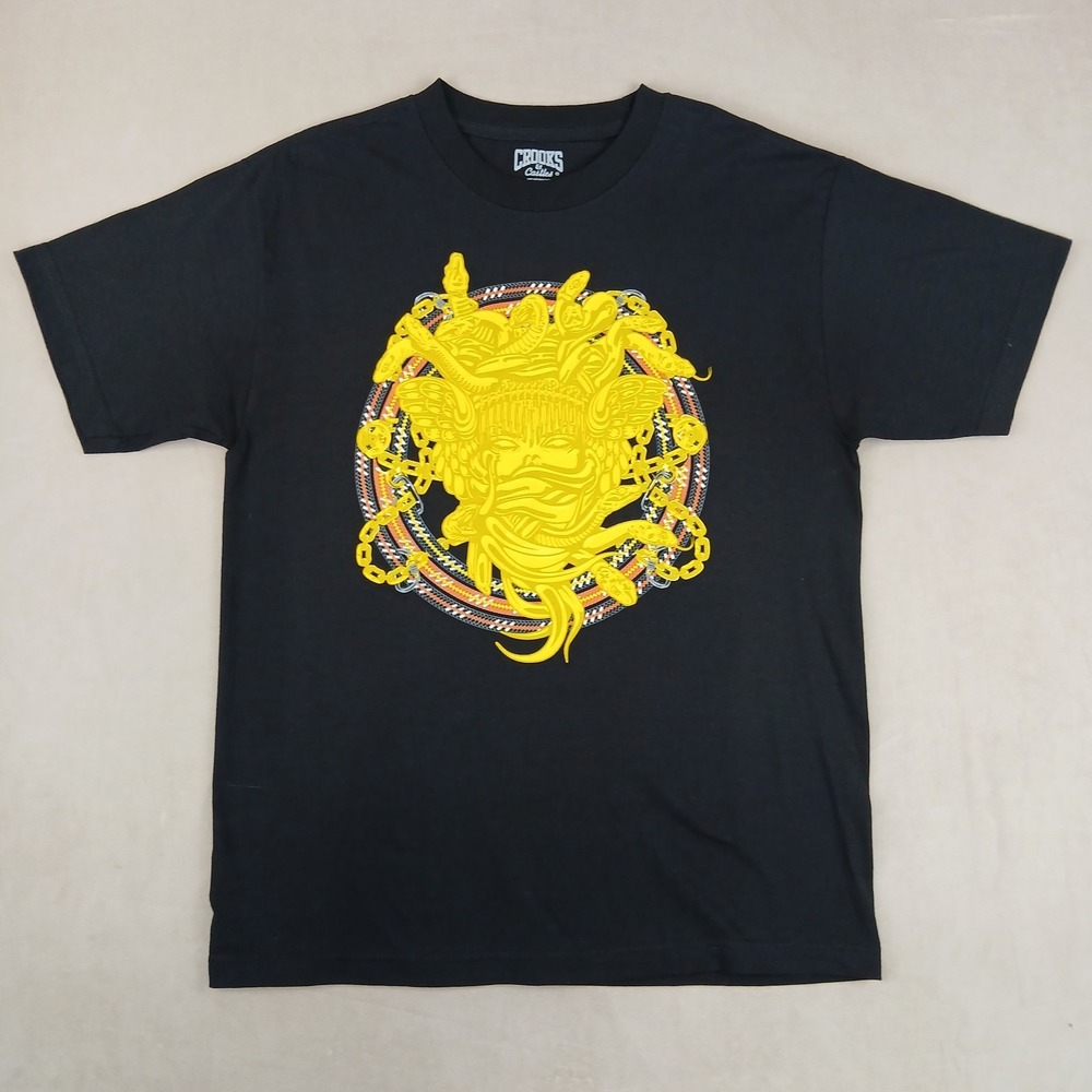 Crooks & Castles Medium Mens T Shirt Y2K Oversized 20x26 **Fits A Small **